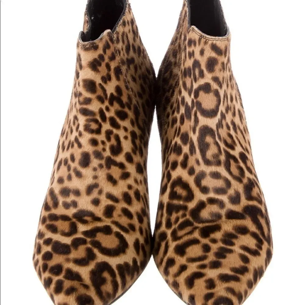 Burberry Camel Pony Hair Animal Print Booties! 🔥